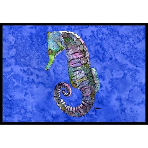 Carolines Treasures 8639JMAT Seahorse Indoor Or Outdoor Doormat; 24 x 36 in. 8639JMAT - main